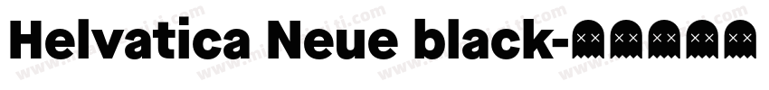 Helvatica Neue black字体转换